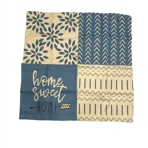 YCOLL Pillow Covers 18x18 Set of 4 Decorative 4 Modern Sofa Throw Pillow Covers. - Picture 7 of 8